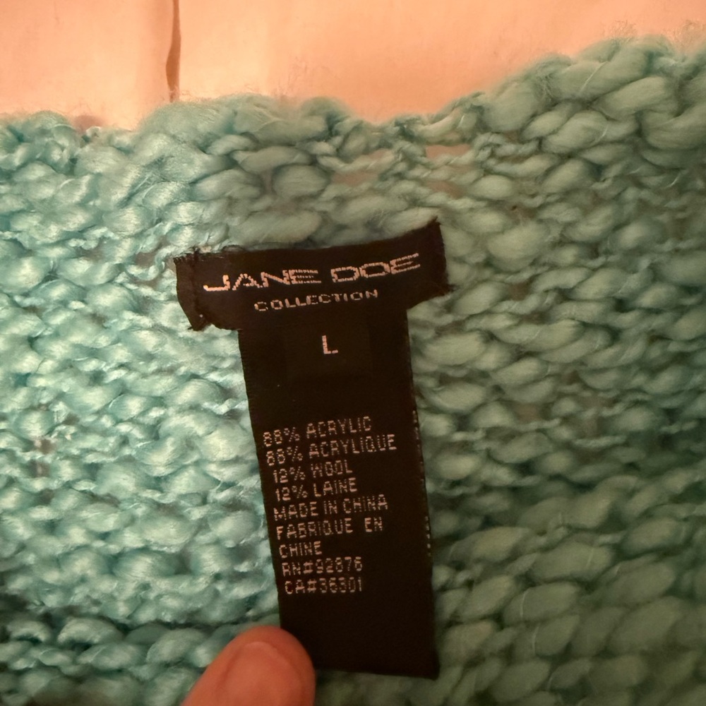 Jane Doe Collection Women's Blue Sweater